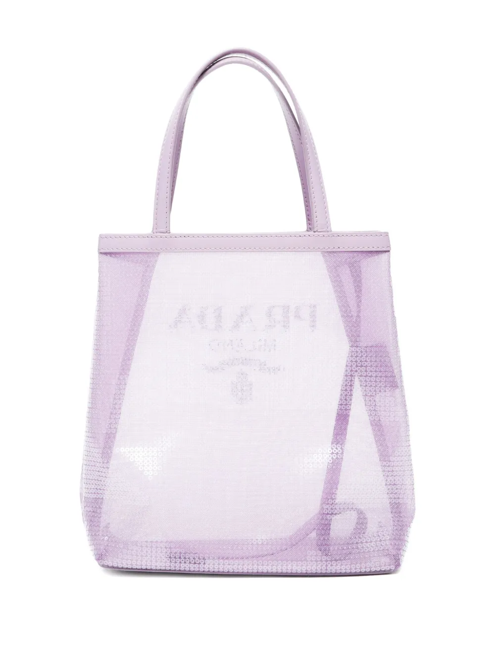 Pre-owned Prada 2020-2023s Logo-print Tote Bag In Purple