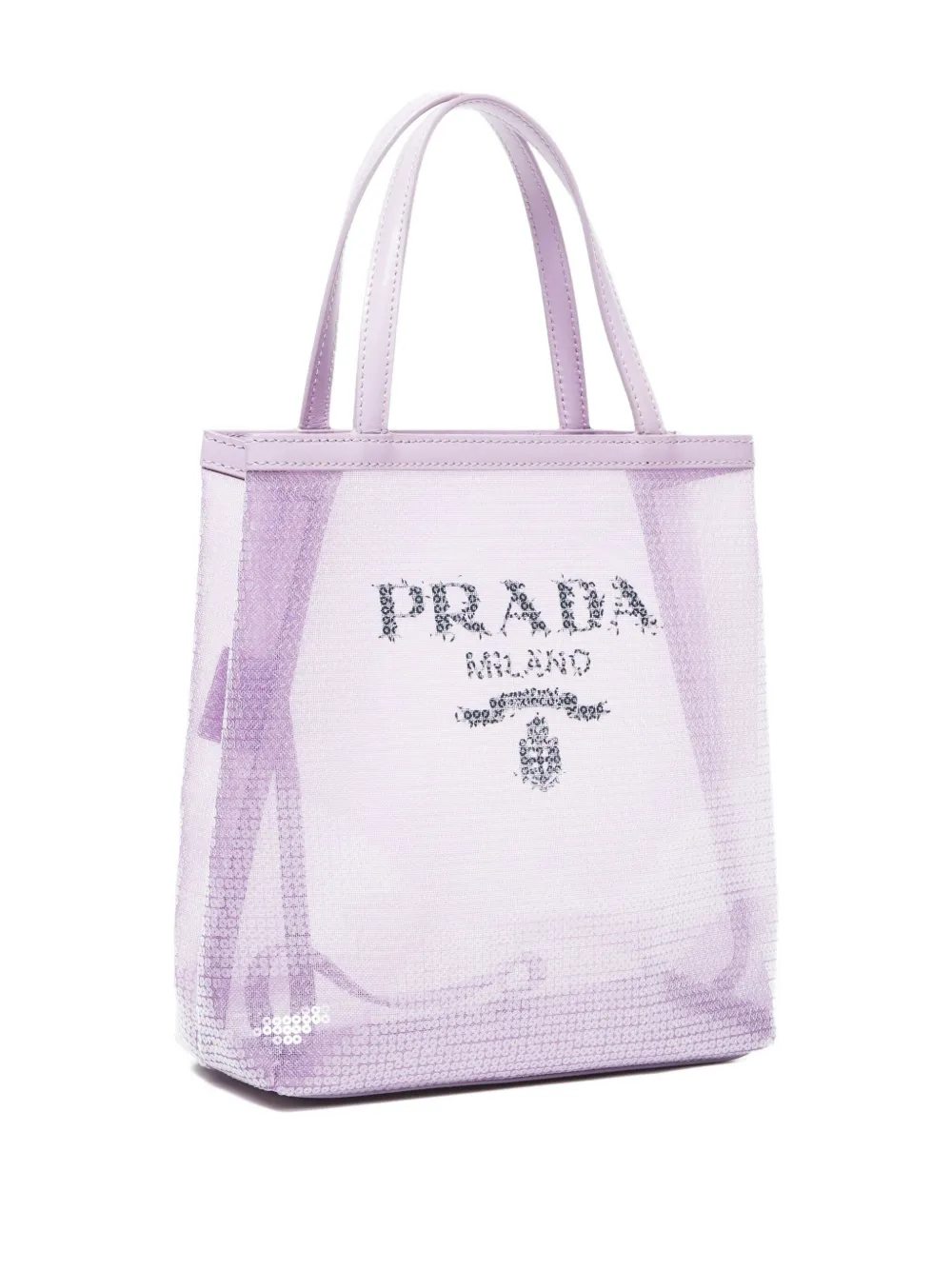 Pre-owned Prada 2020-2023s Logo-print Tote Bag In Purple