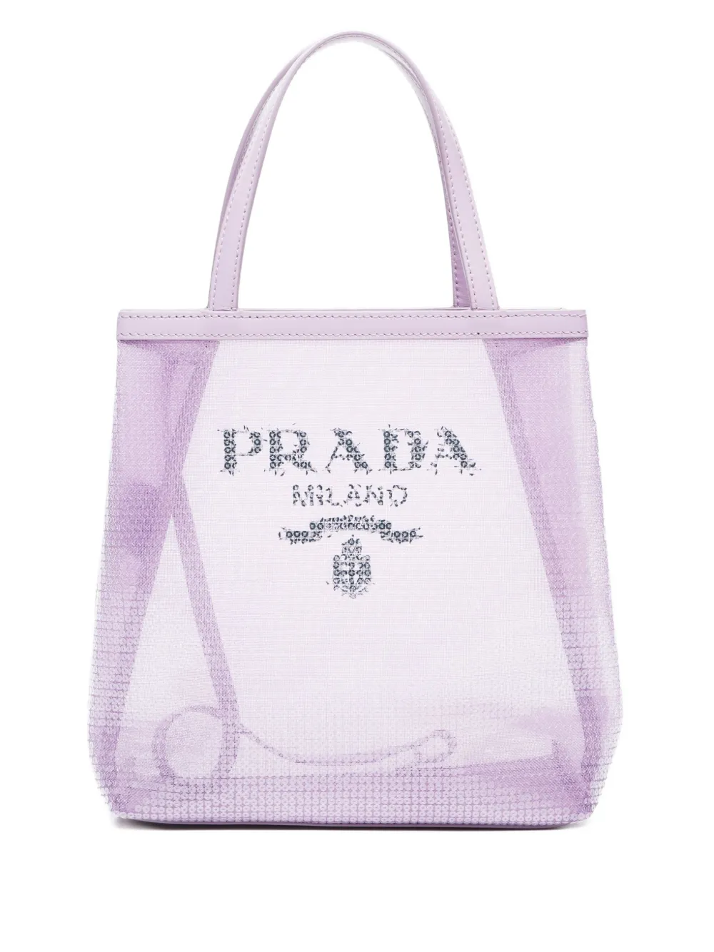 Pre-owned Prada 2020-2023s Logo-print Tote Bag In Purple