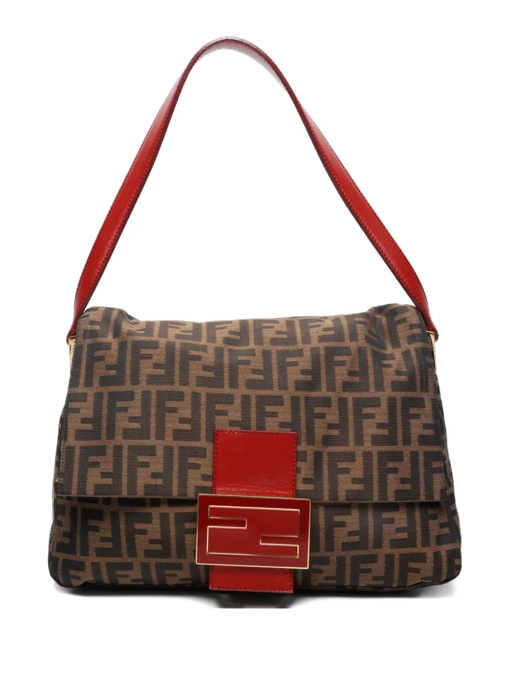 Fendi Pre-Owned  2000-2010 Zucca Mamma Baguette shoulder bag | Brown | Image 1
