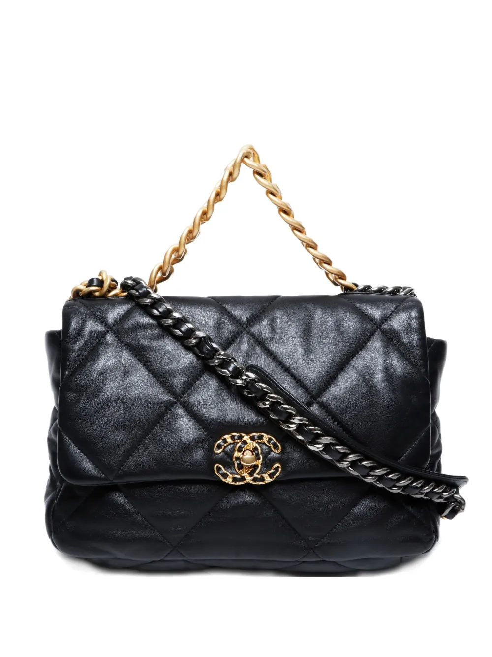 CHANEL Pre-Owned 2020s Chanel 19 shoulder bag | Black | Image 1