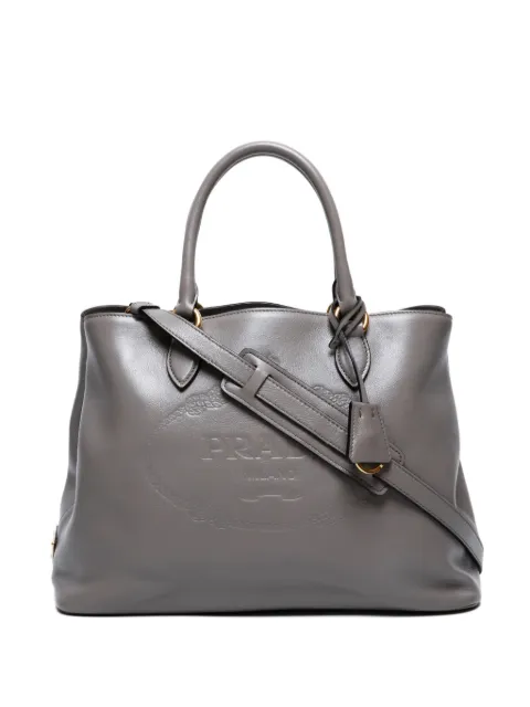 Prada Pre-Owned 2011-2022 logo-embossed tote bag