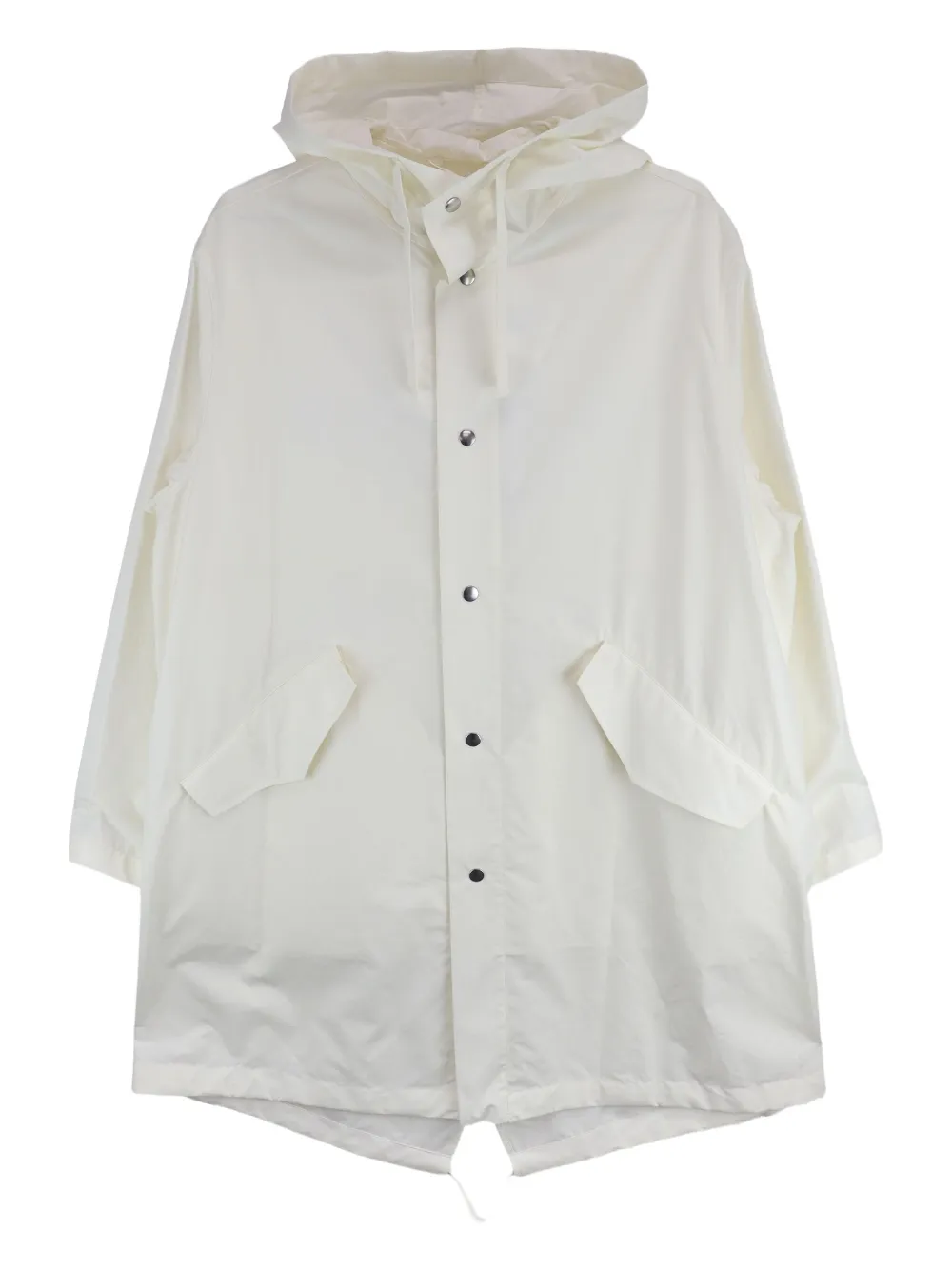 Jil Sander hooded parka coat - ホワイト Jil Sander hooded parka coat - ホワイト