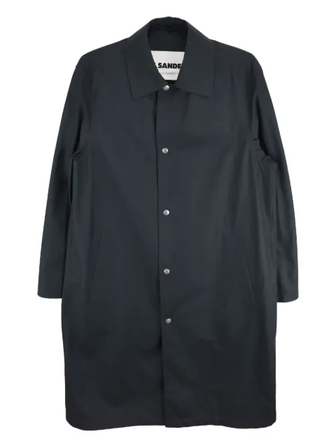 Jil Sander abrigo con logo estampado