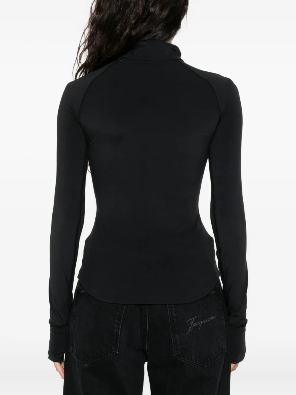 New Balance zip-front logo sweatshirt Zwart