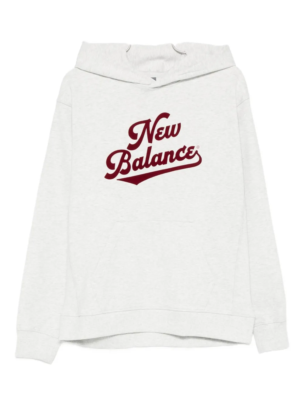 New Balance logo-print hoodie - Grigio