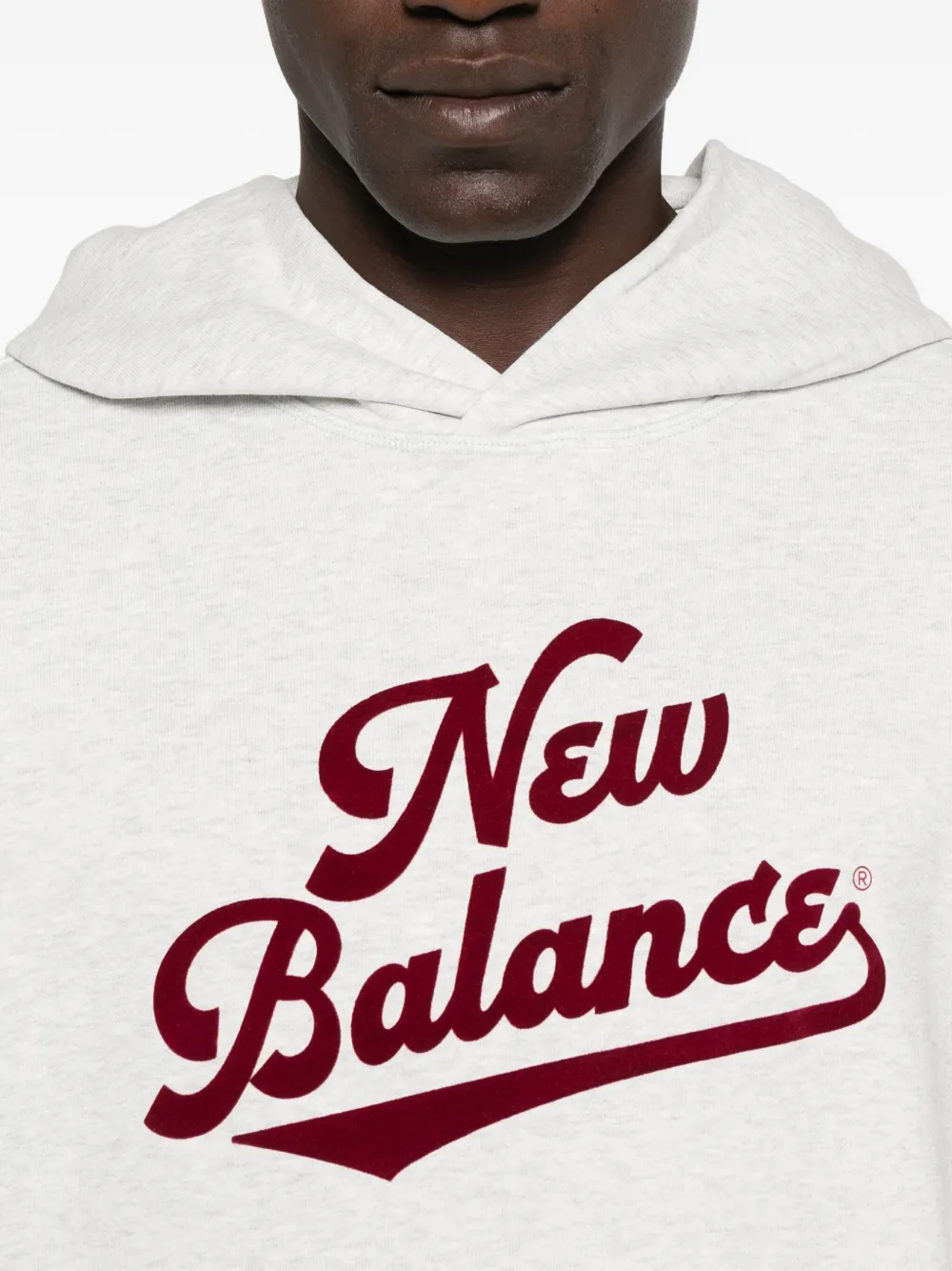 New Balance Hoodie met logoprint Grijs