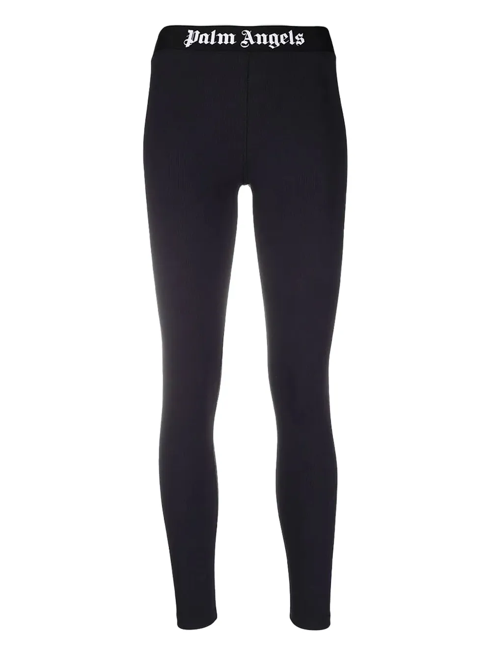 Palm Angels Logo-waist Leggings In Blue