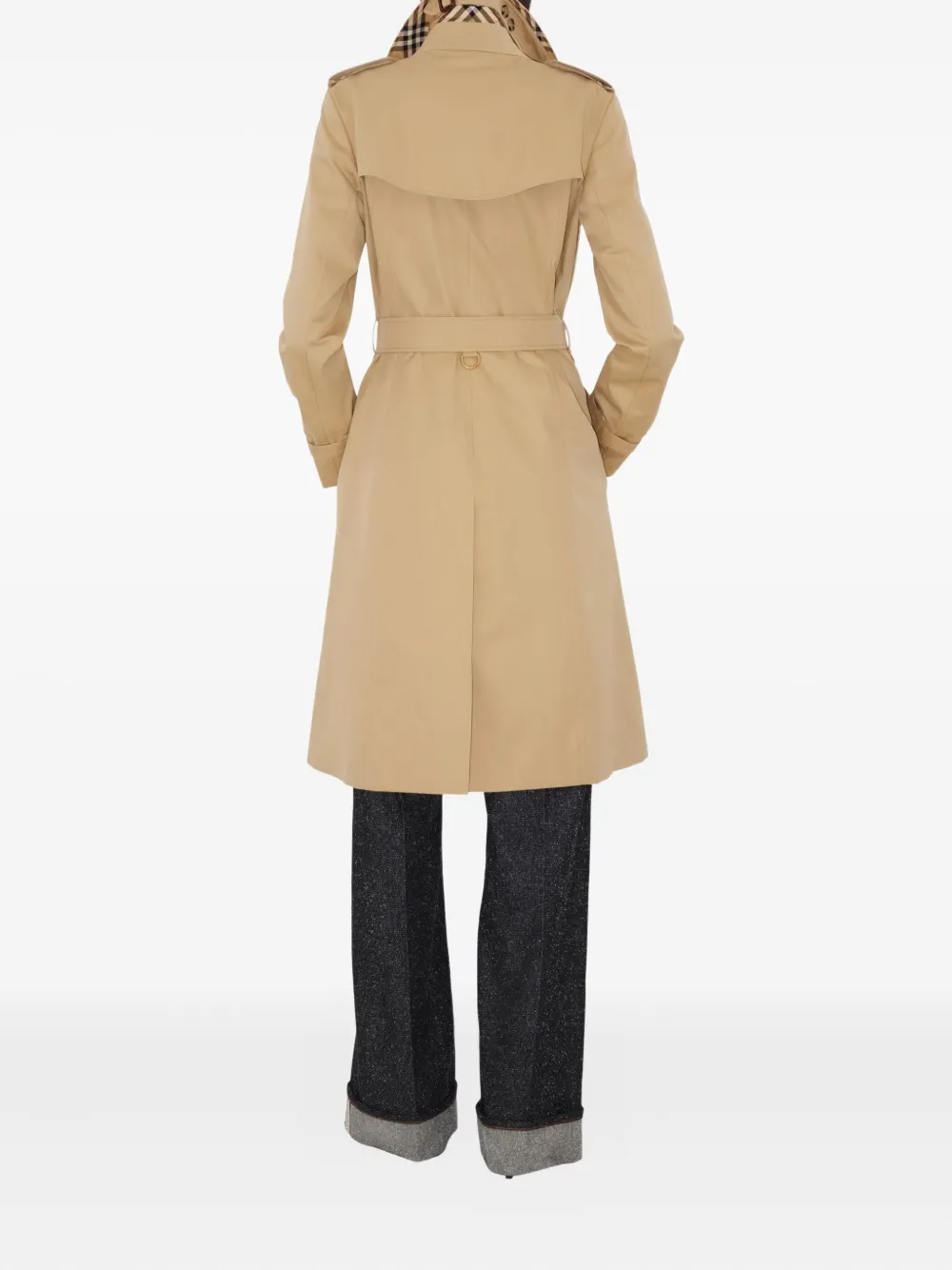 Burberry Chelsea Heritage Belted Trench Coat In Brown