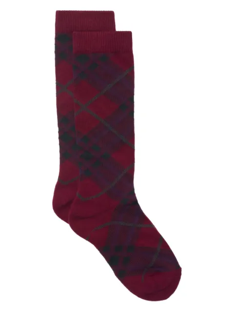 Burberry calcetines con motivo de cuadros