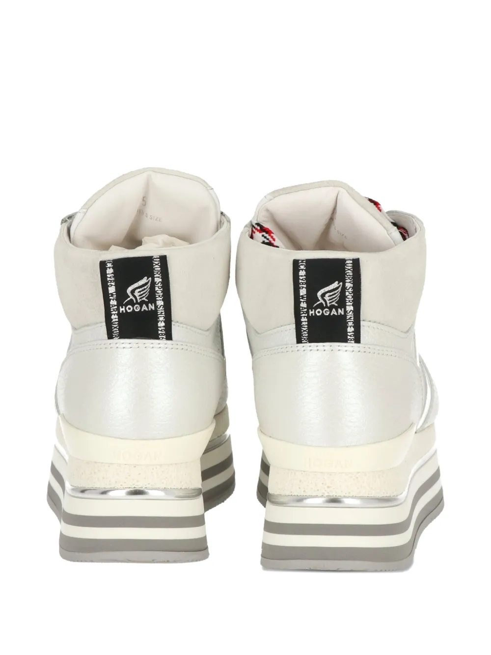 Hogan Platform Lace-up Sneakers In Gray