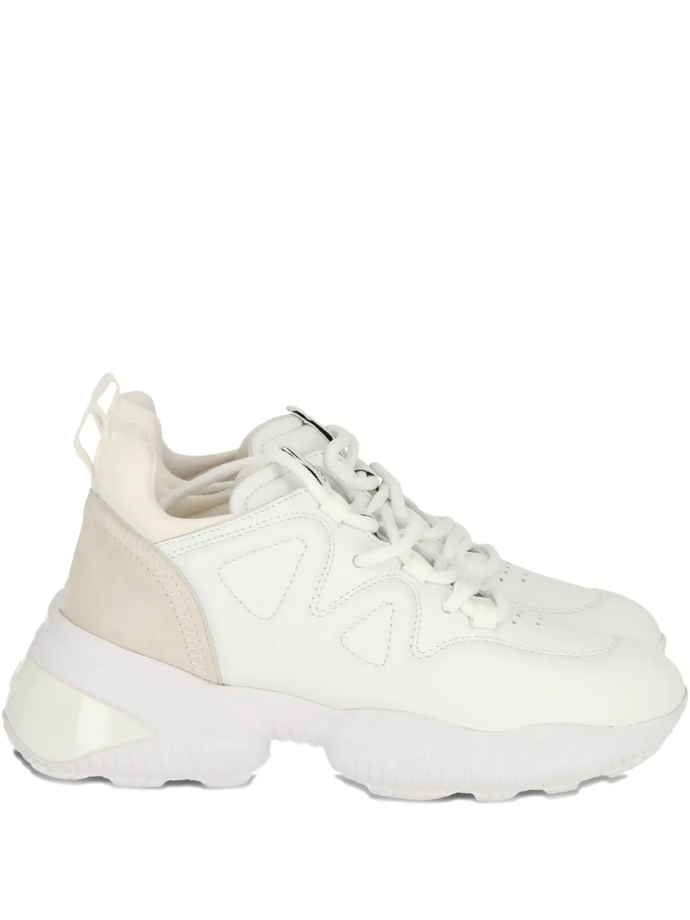 Hogan leather lace-up sneakers Neutrals