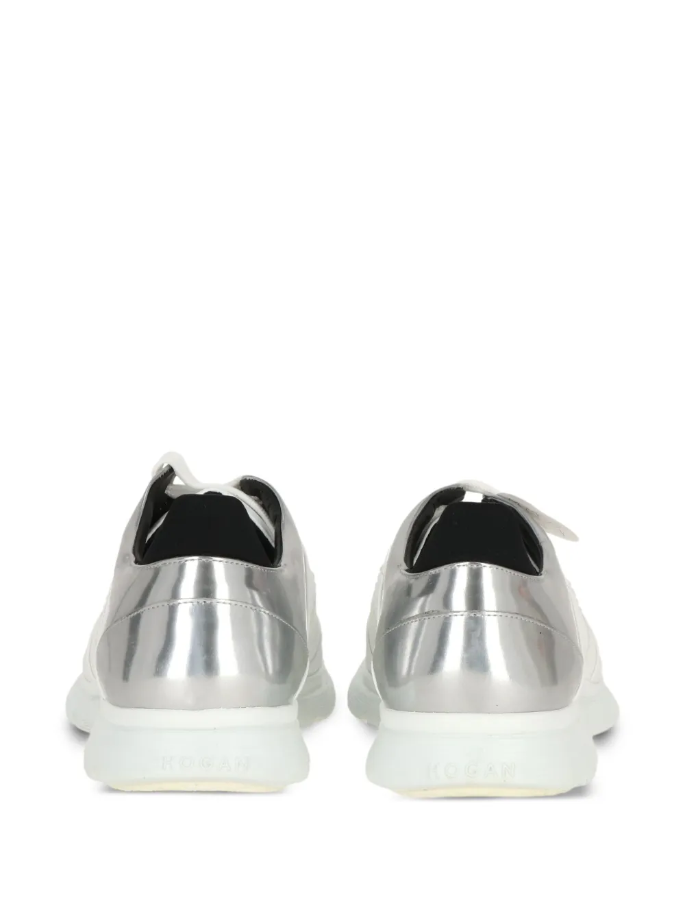 Hogan metallic-detail leather sneakers White