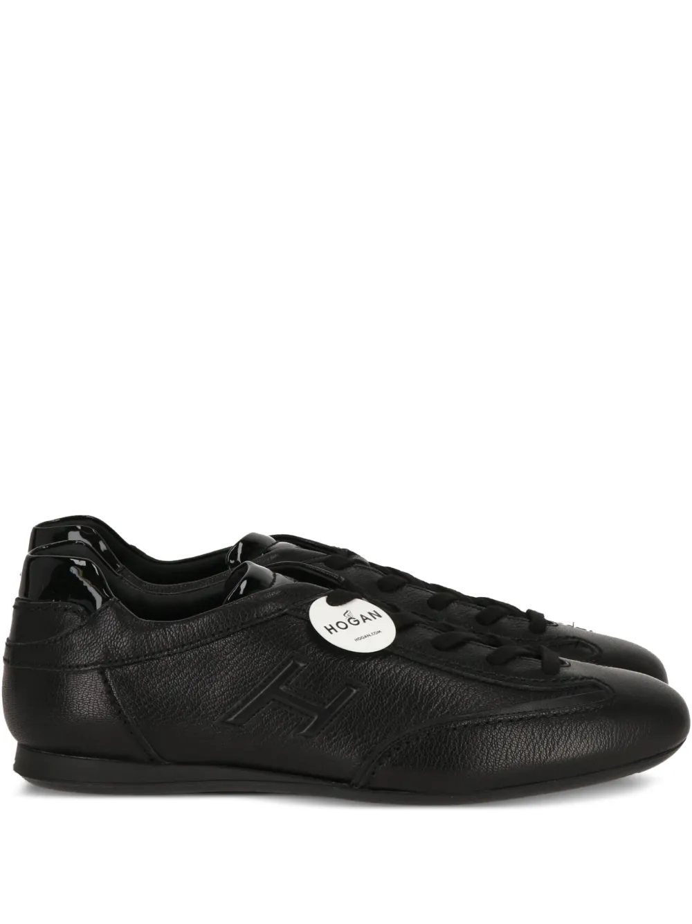 Hogan leather lace-up sneakers Black