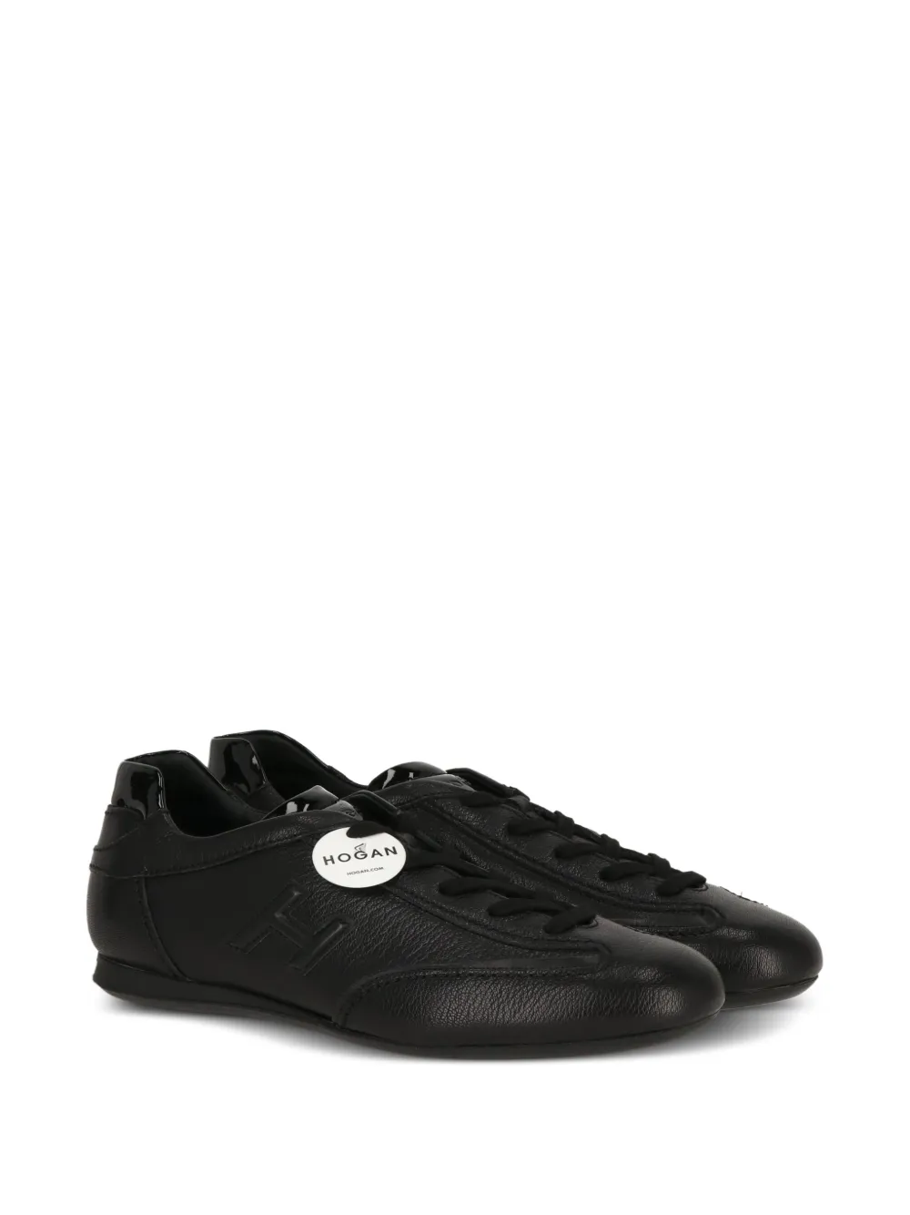 Hogan leather lace-up sneakers - Zwart