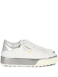 Hogan metallic-panel leather sneakers - White
