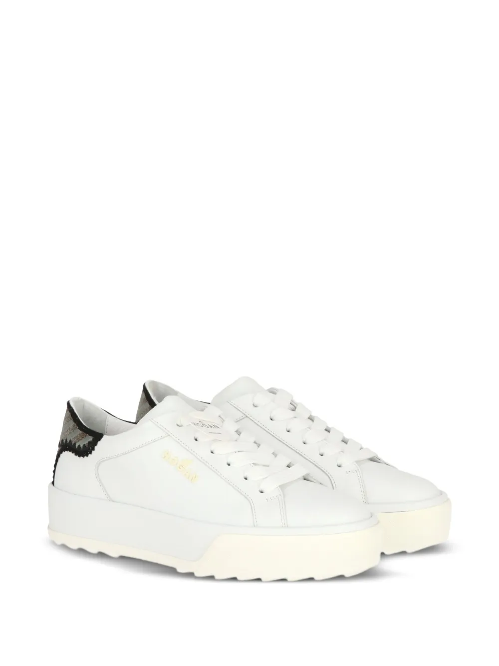 Hogan leather platform sneakers White
