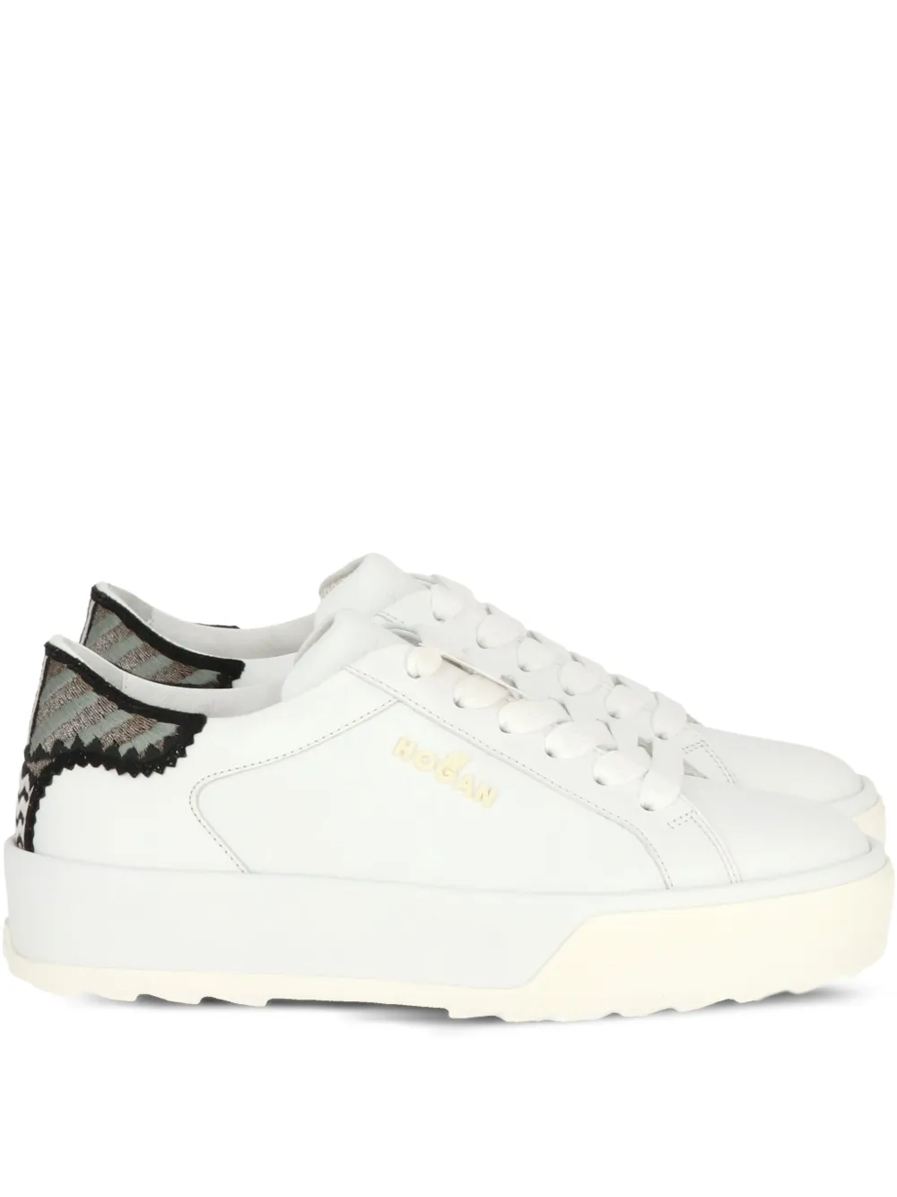 Hogan leather platform sneakers White