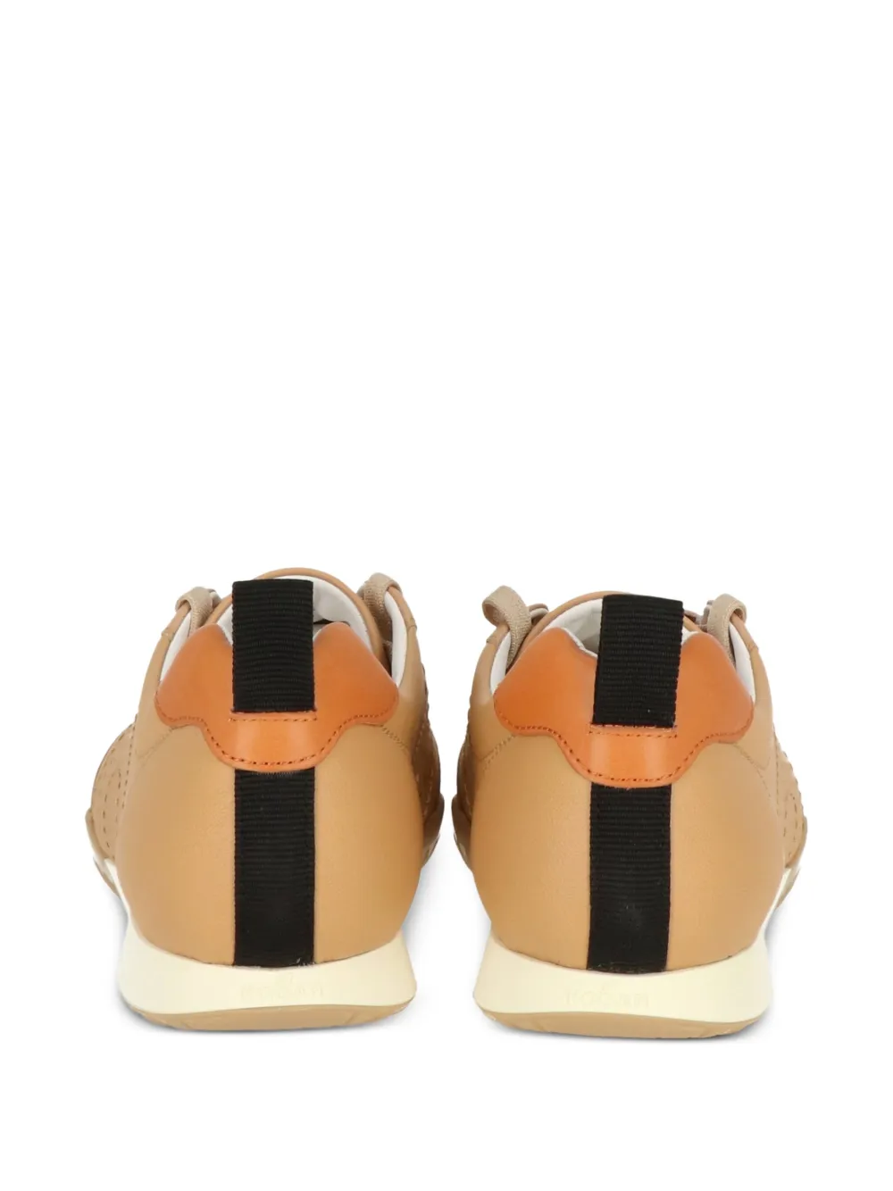 Hogan Sneakers met logo en geperforeerde details Bruin