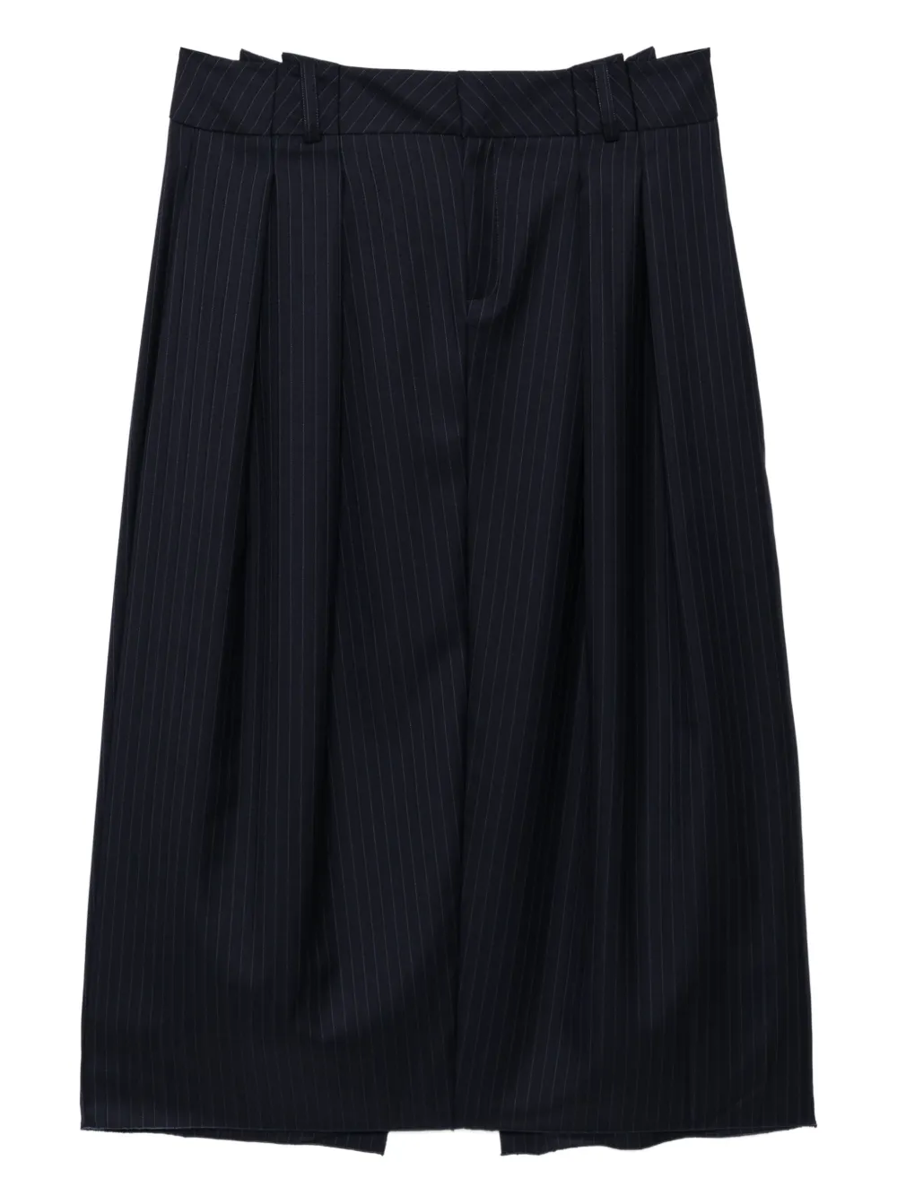 Sonia Carrasco Pinstriped Skirt In Black