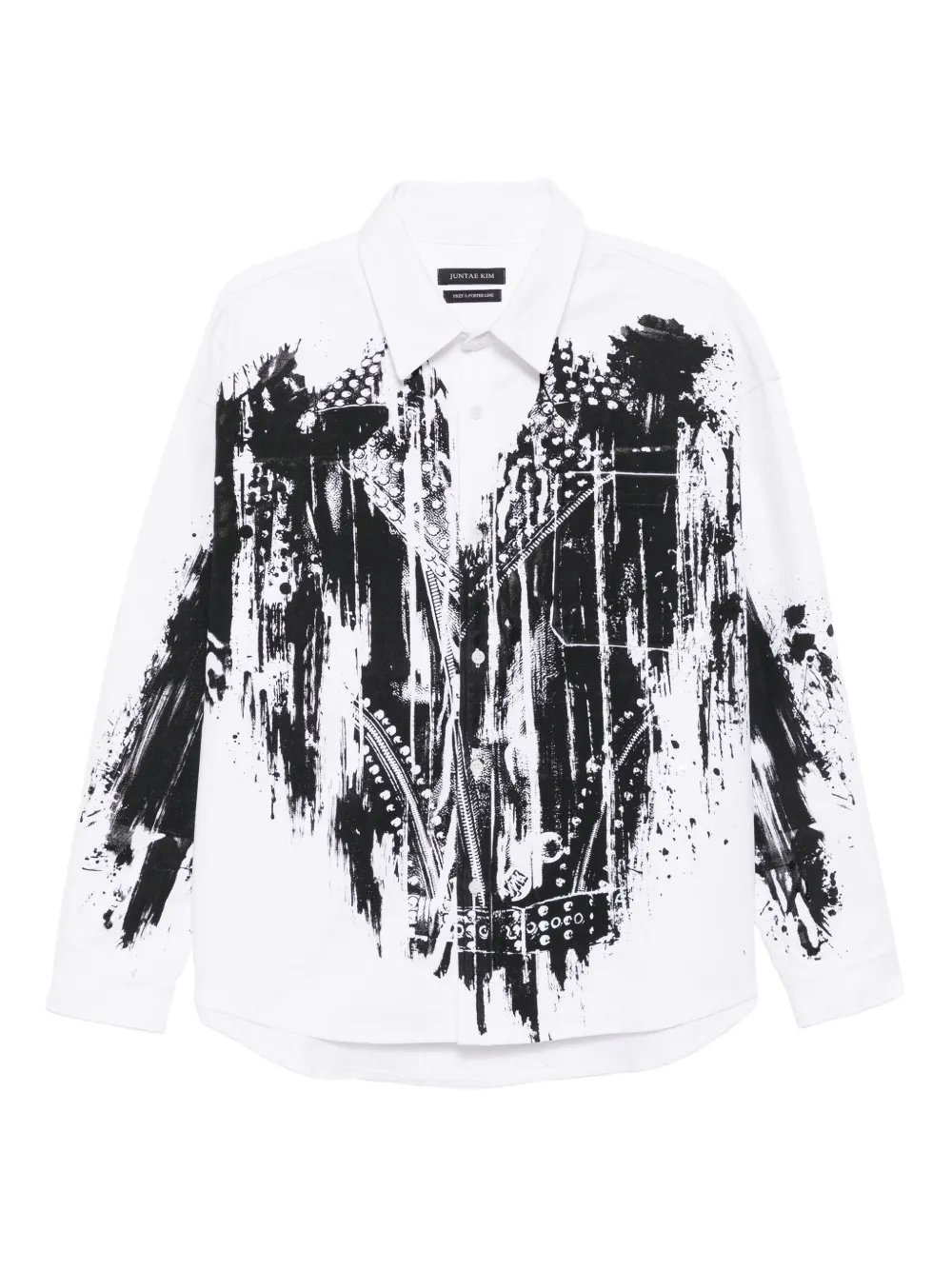 JUNTAE KIM camisa con estampado gráfico | blanco | Image 1