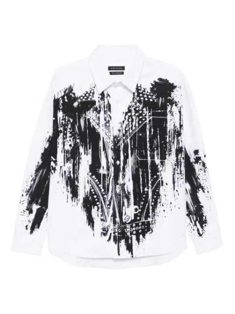 JUNTAE KIM graphic-print cotton shirt