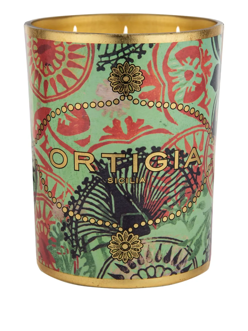 Ortigia Sicilia Fico D'india Candle (7cm X 8.5) In Green