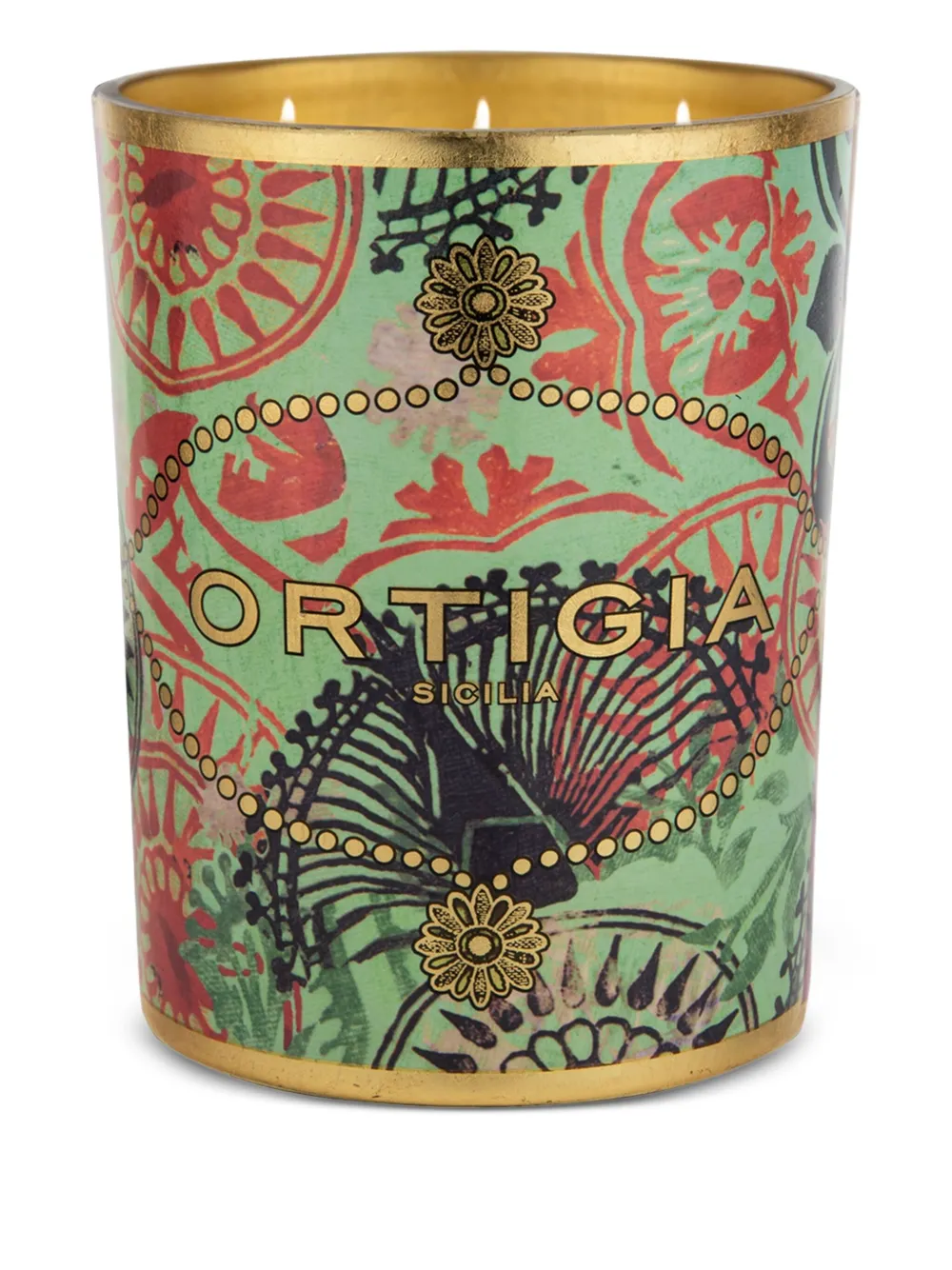 Ortigia Sicilia Fico d'India kaars (7 cm x 8,5) - Groen