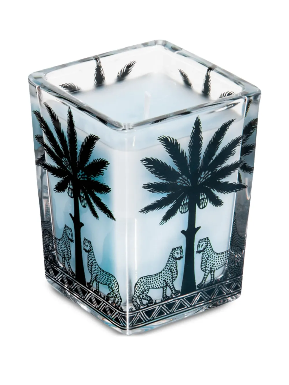 Ortigia Sicilia Florio large square-shape candle (9.5cm x 7cm) | Candles | Image 2