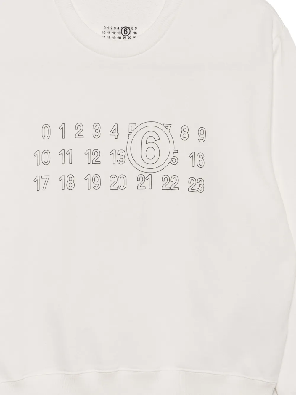 MM6 Maison Margiela Katoenen sweater met logoprint Wit