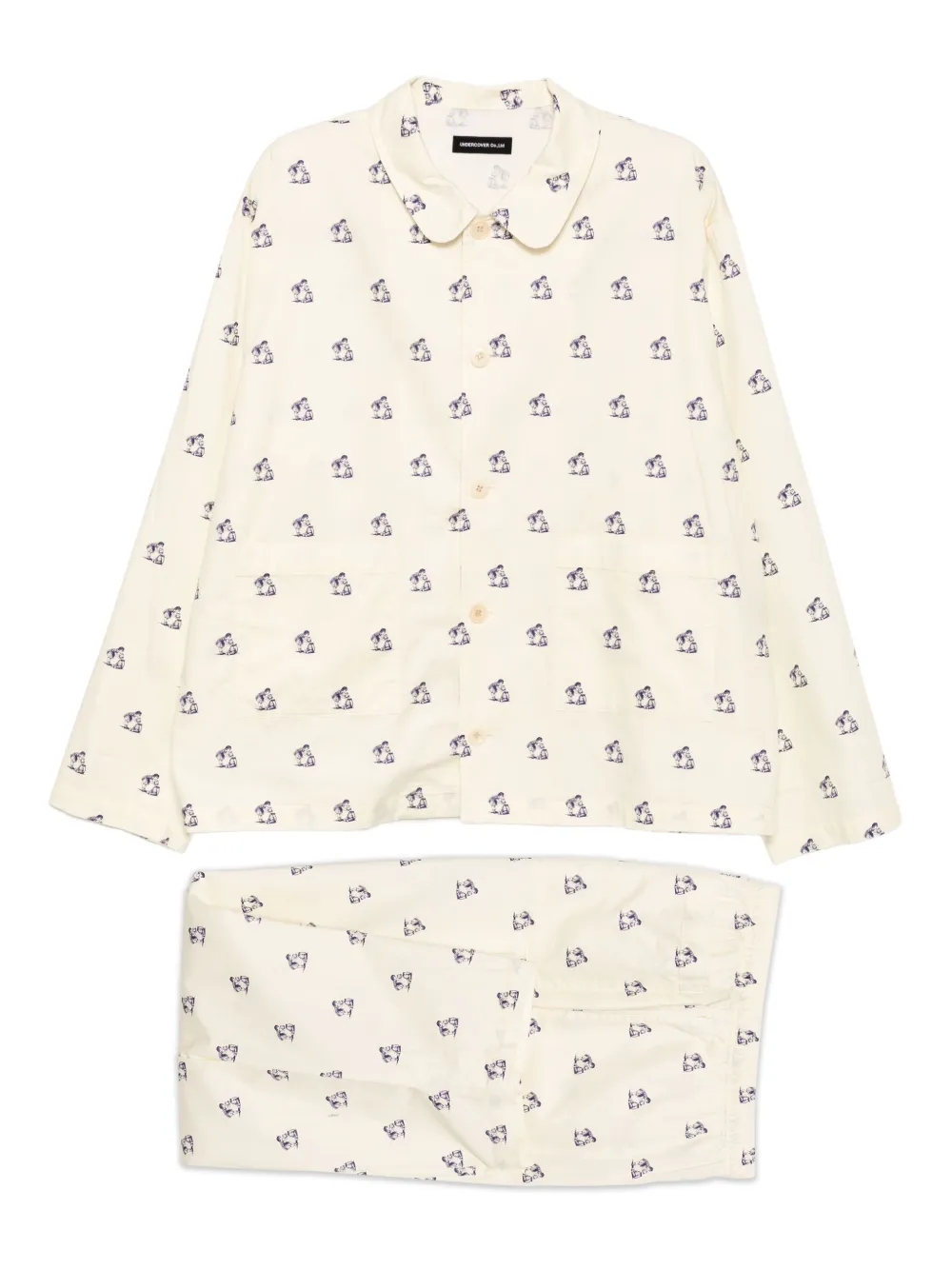 Undercover Printed Pajama Sets In Neutral
