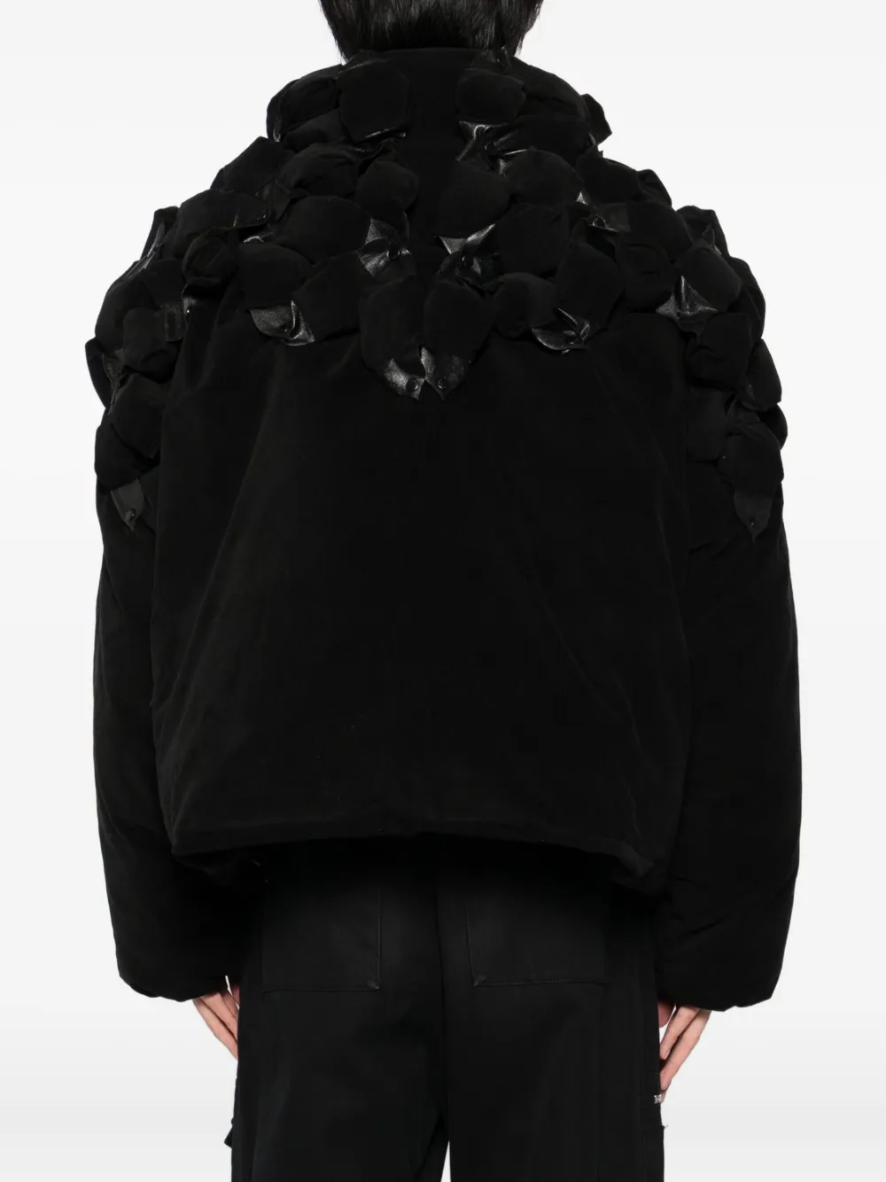 Juntae Kim Floral-embellishment Down Jacket In Black