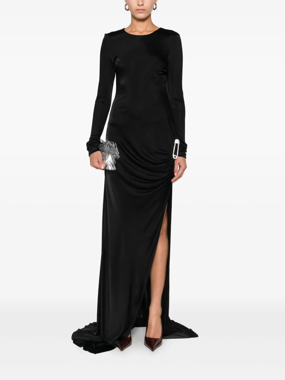 Giuseppe Di Morabito long-sleeve draped dress | Evening Dresses | Image 2