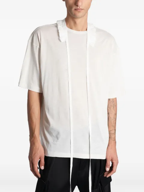 Ann Demeulemeester Danvald ruffle-detail ribbon T-shirt