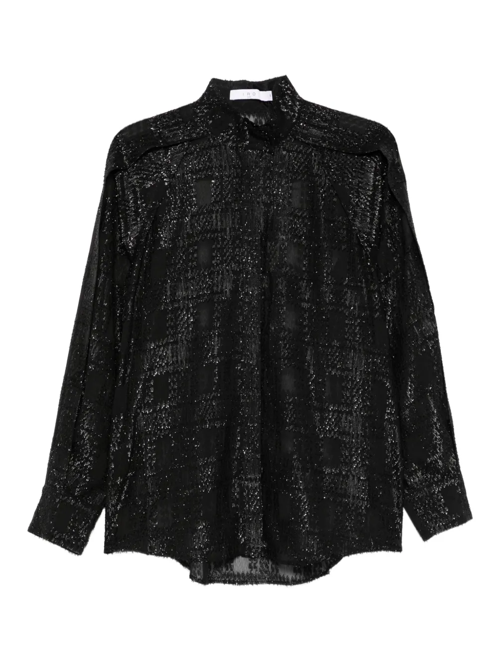 IRO Shirt met jacquard Zwart