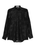 IRO patterned-jacquard blouse - Black
