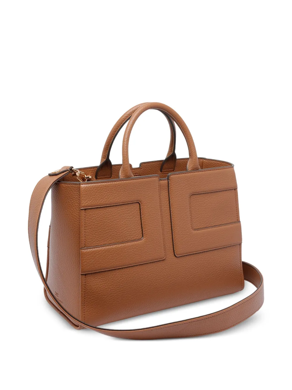 Elisabetta Franchi Handtas met logodetail Bruin