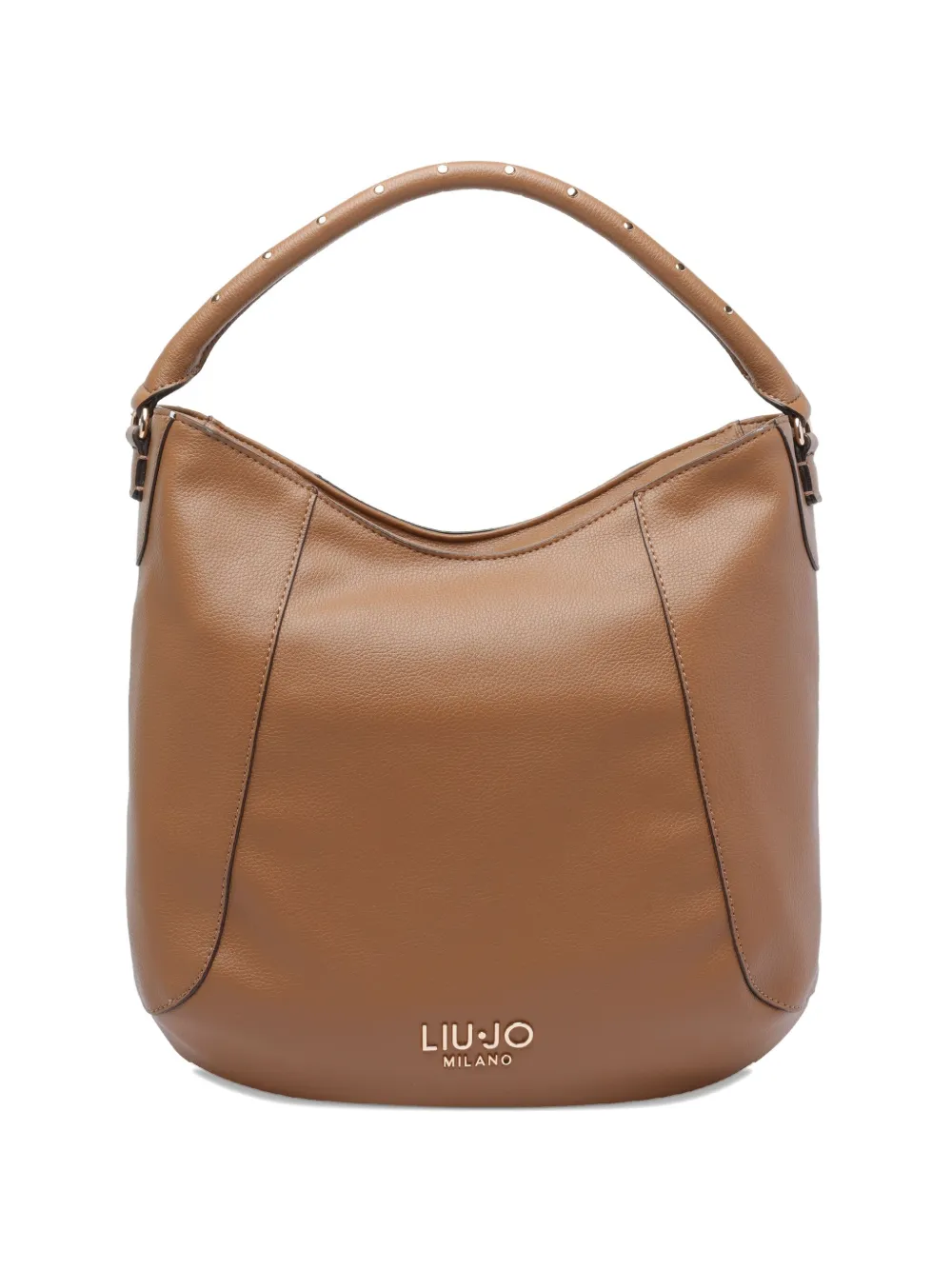 Liu •jo Studded-handle Tote Bag In Brown