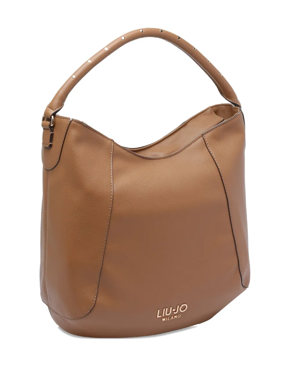 Liu •jo Studded-handle Tote Bag In Brown