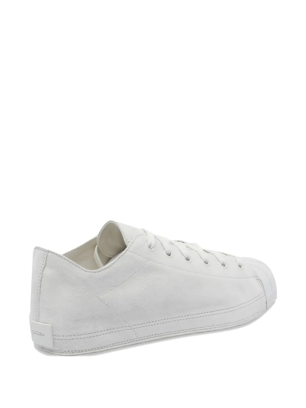 Y-3 suede leather lace-up sneakers White