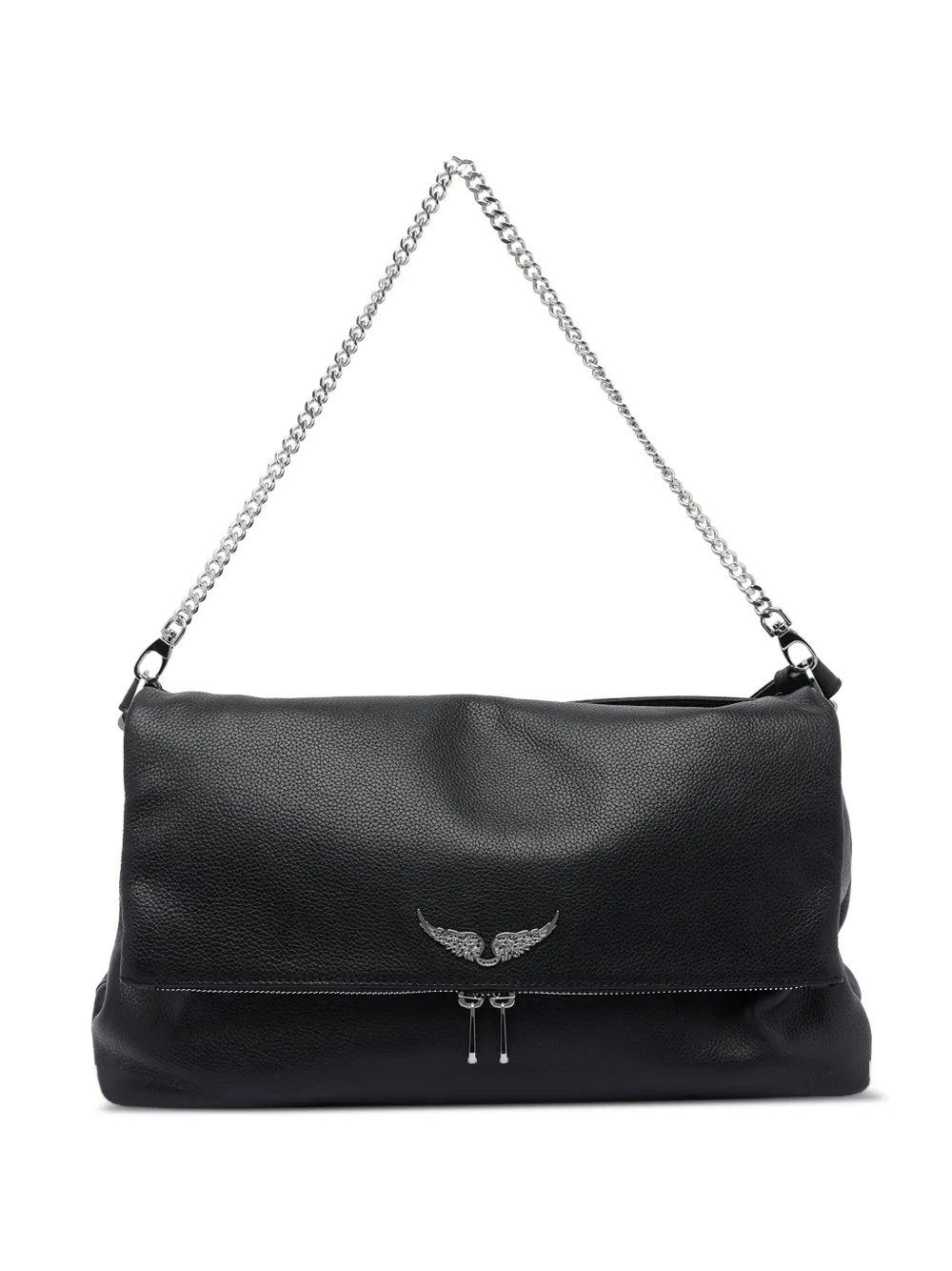 Zadig&Voltaire chain-strap leather shoulder bag Zwart