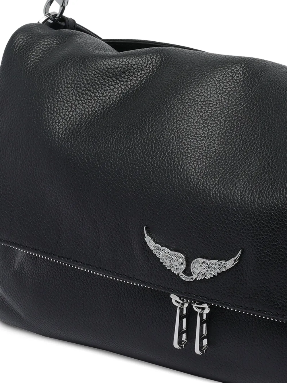 Zadig&Voltaire chain-strap leather shoulder bag Zwart