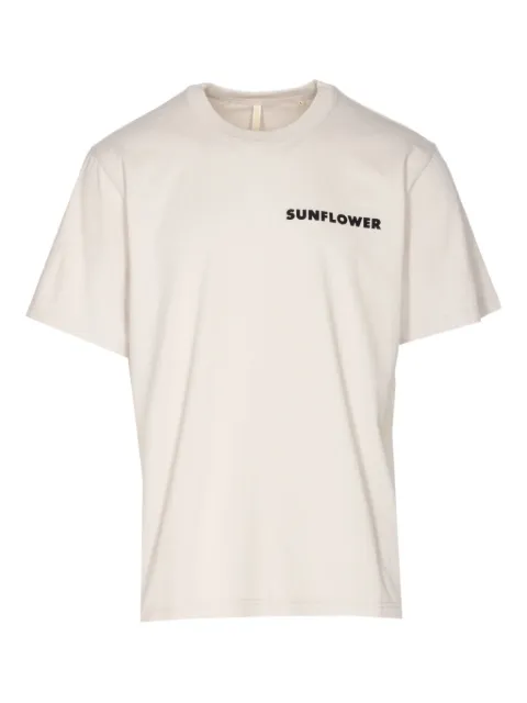 Sunflower crew-neck logo-print T-shirt