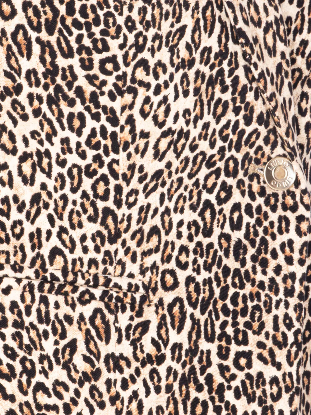 Liu •jo Leopard-print Button-fastening Blazer In Brown