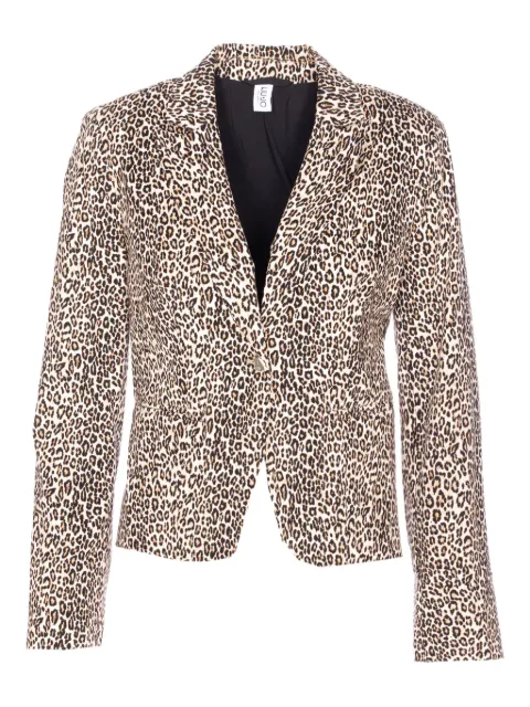 LIU JO blazer con botones y estampado de leopardo