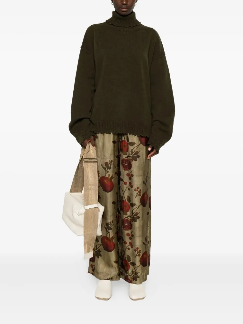 Uma Wang turtleneck frayed-hem sweater | Sweatshirts | Image 2