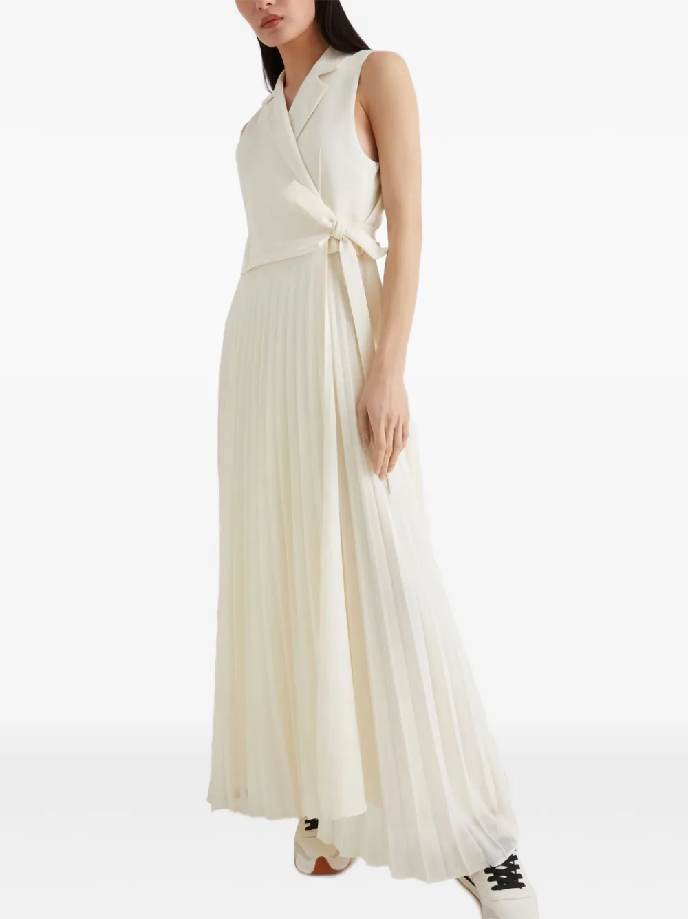 Marella Statua maxi-jurk met plooien - Wit