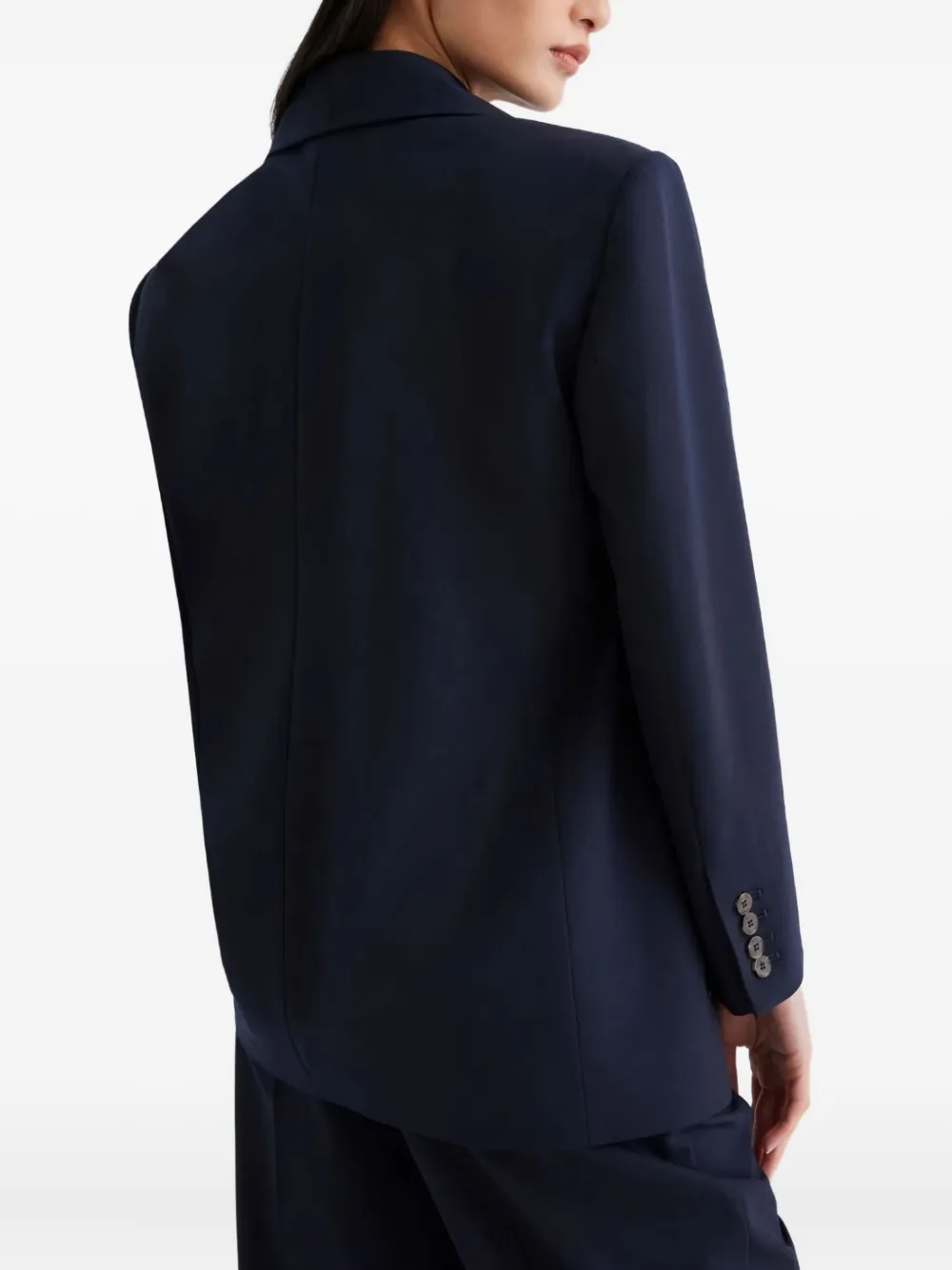 Marella Alda single-breasted pocket blazer Blauw