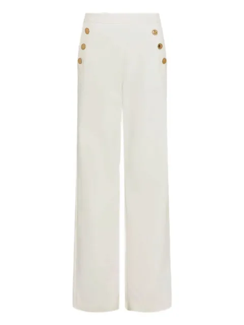 Marella button-up high-waisted trousers