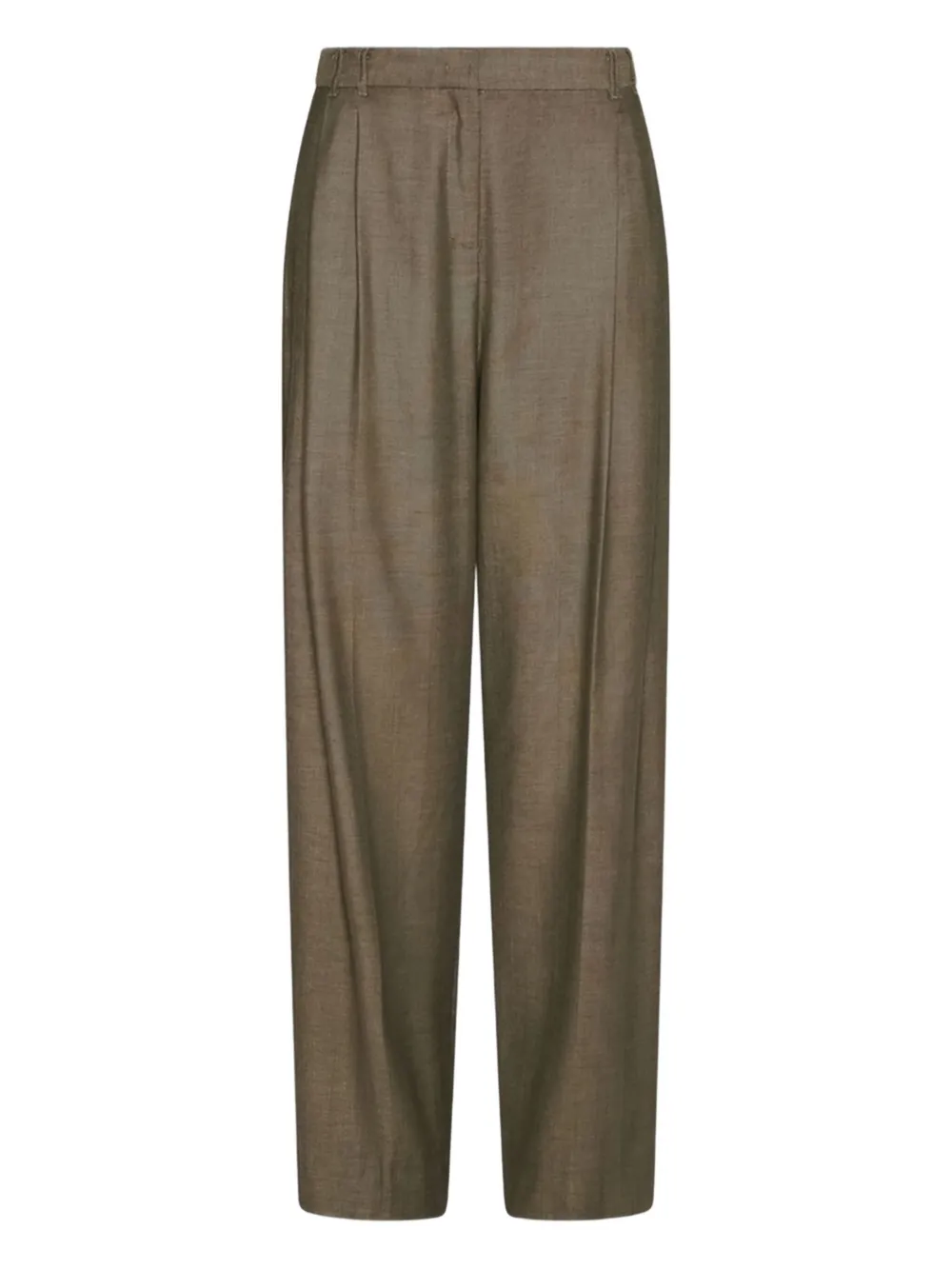 Marella Hull straight plooibroek Groen